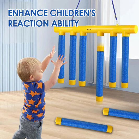 1Set Challenge Falling Sticks Game Stick Catcher Machine Kids Activity Training Reaction Ability Parent-Child Family Party Toy