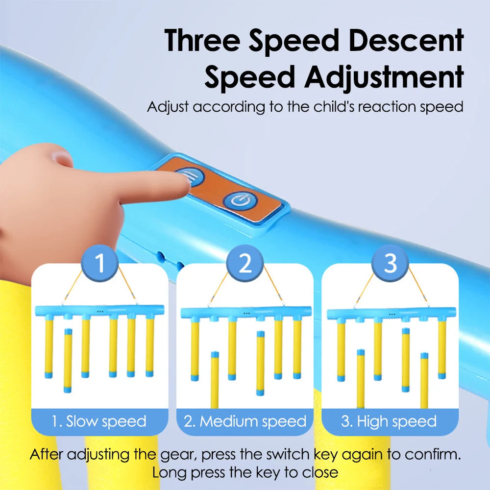 1Set Challenge Falling Sticks Game Stick Catcher Machine Kids Activity Training Reaction Ability Parent-Child Family Party Toy