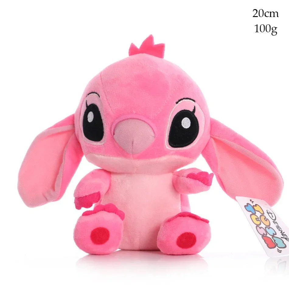 Disney Cartoon Blue Pink Stitch Plush Dolls Anime Toys Lilo and Stitch 20CM Stich Plush Stuffed Toy