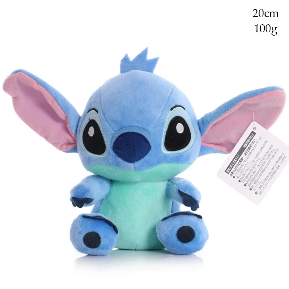 Disney Cartoon Blue Pink Stitch Plush Dolls Anime Toys Lilo and Stitch 20CM Stich Plush Stuffed Toy
